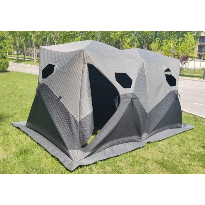 Pop Up large Ice insulated Cold Weather Fishing  carp  bivvy waterproof Tent