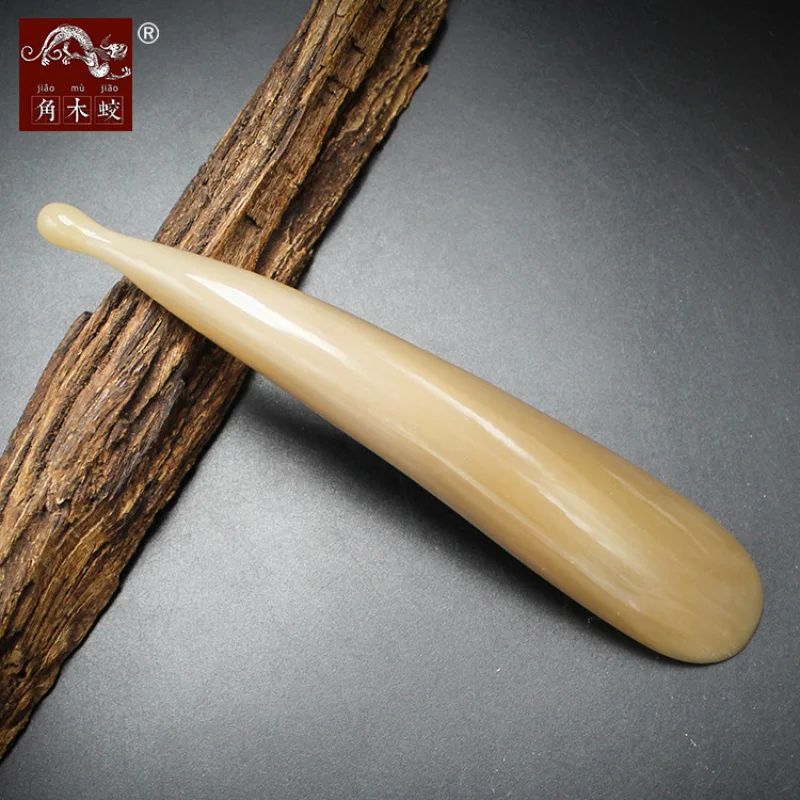 Horned Yak Horn Massage Stick for Beauty and Acupoint Therapy