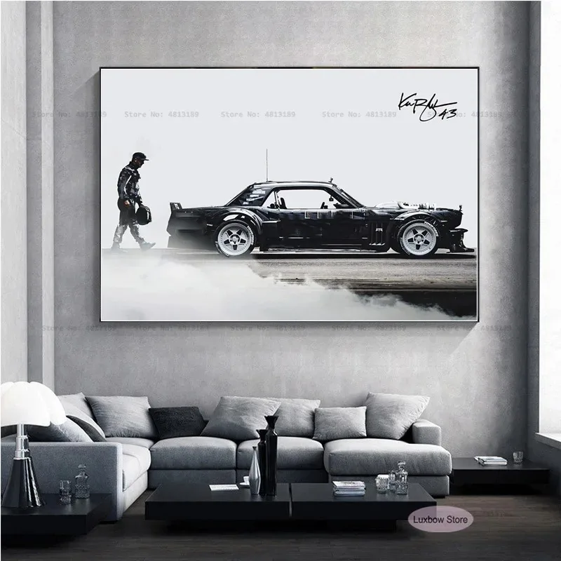 Kens Poster Blocks 1967-2023 Racing Legend 43 Driver Star Poster Prints Canvas Painting Art Wall Pictures Living Room Home Decor