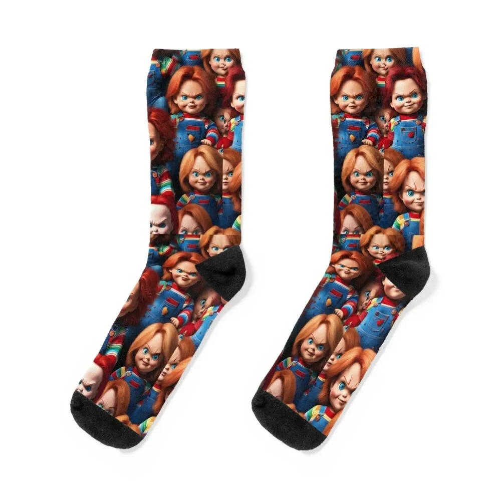 

Chucky boss Socks valentine gift ideas hockey crazy Woman Socks Men's