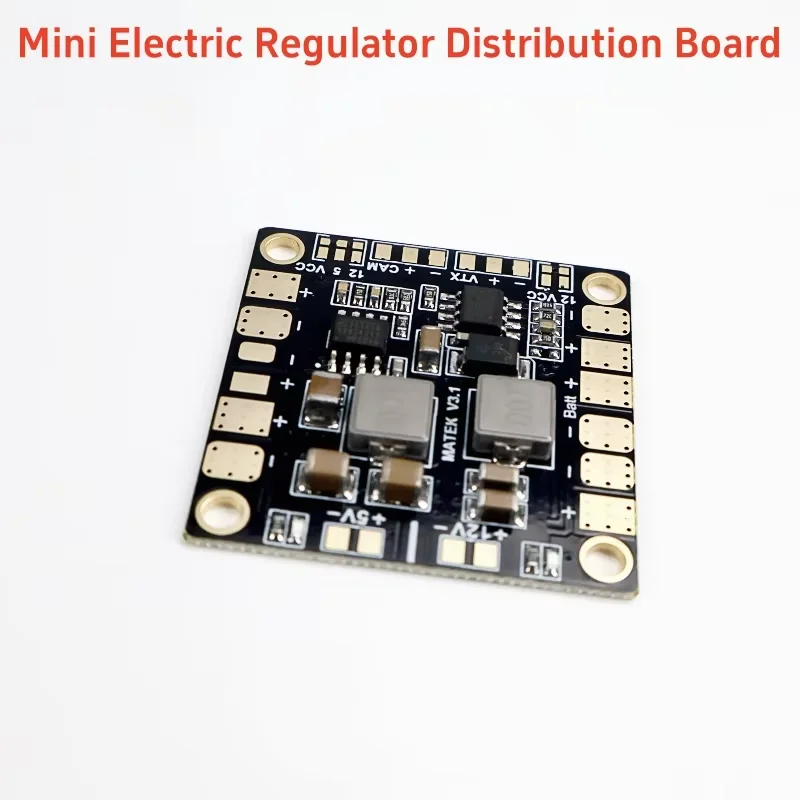 Matek Mini Power HUB PDB Placa de distribución de energía PDB con BEC 5V/12V para Dron FPV Quadcopter QAV250 ZMR250
