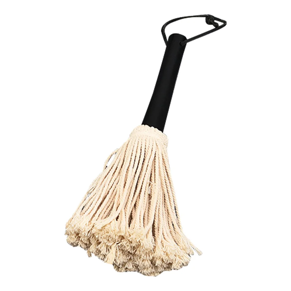 

Interchangeable Head BBQ Grease Brush Mops Rubber Wood Basting Brushes for Cooking