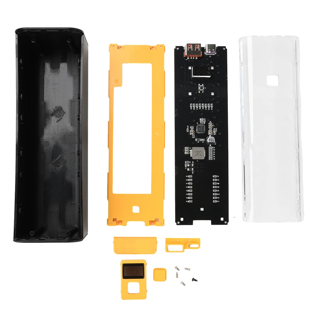 18650/21700 Battery Charger Case DIY Set PD22.5W Power Bank Shell Fast Charging Power Supply Battery Storage Boxes Type-C