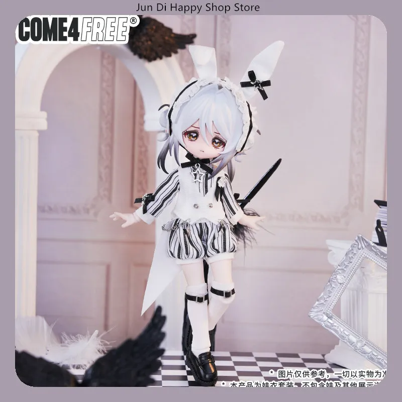COME4FREE - ملابس فستان الدمية من سلسلة Rabbit Star OB11 12 BJD اليومية
