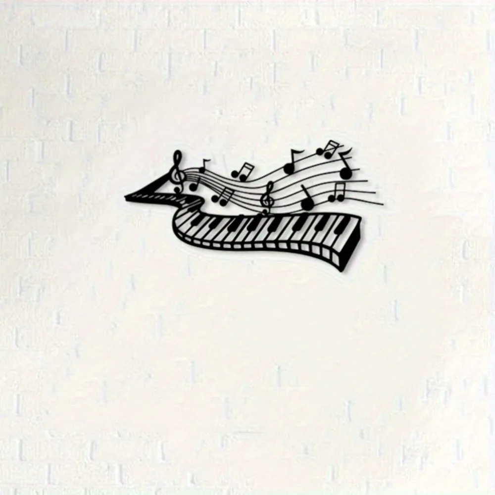 CIFBUY Metal Wall Art Piano Keys Iron Craft Sculpture Musical Mural Hanging Decor For Music Room Studio