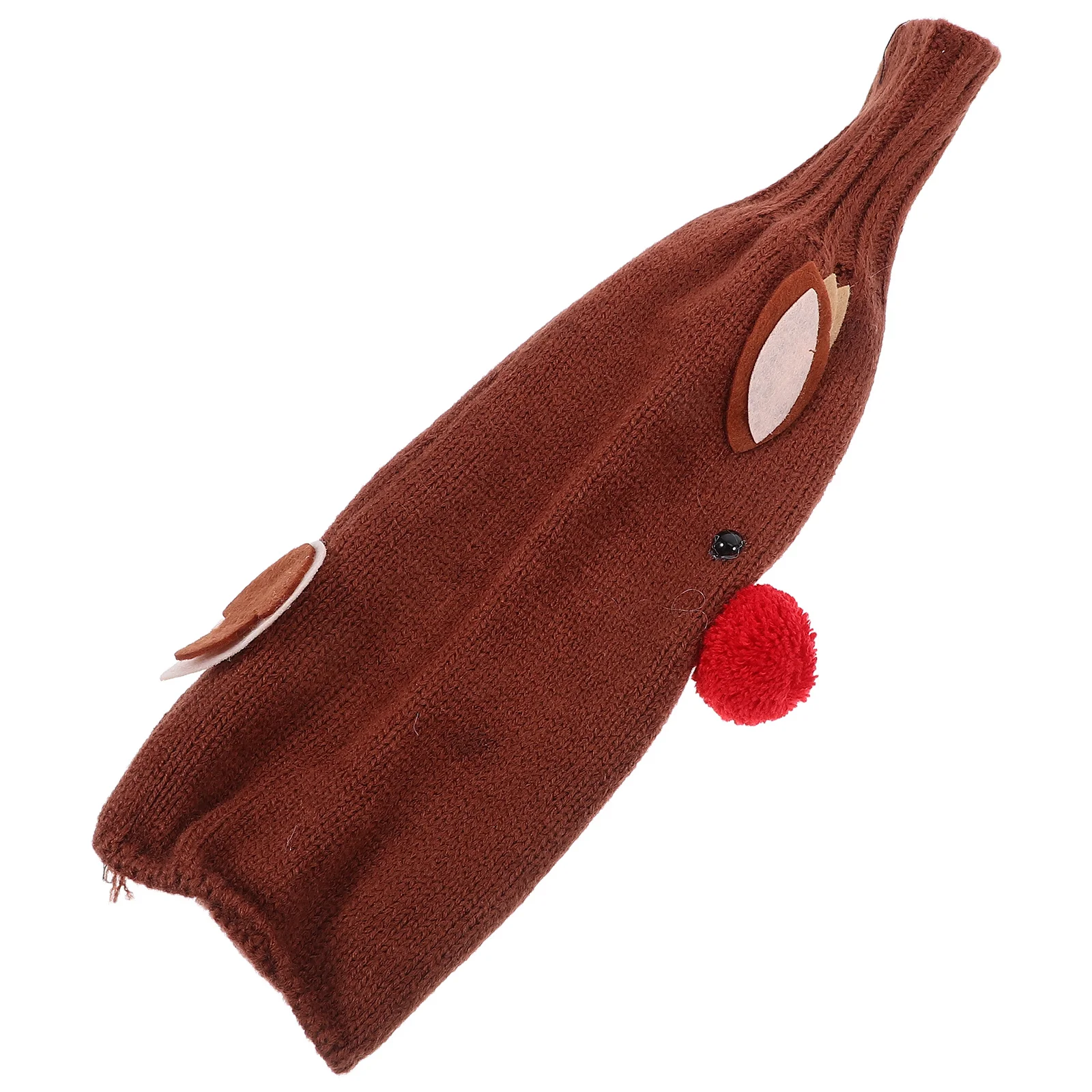 

Christmas Knitted Wine Bottle Cover Xmas Sleeve Holiday Party Decoration Wine Bottle Decor Washing Reusable Cover