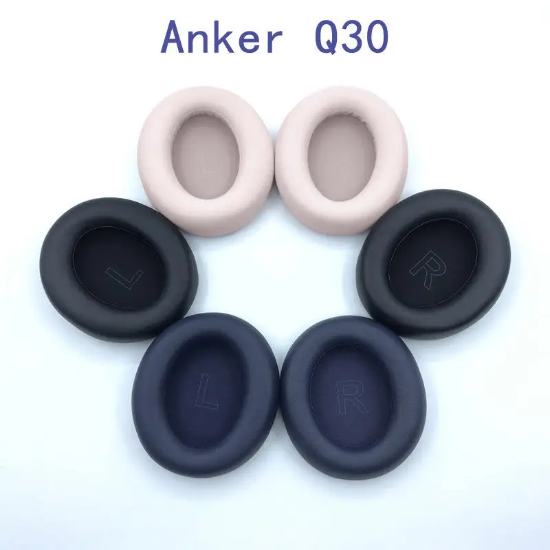 

Replacement Ear Pads for Anker Soundcore Life Q30 Protein Leather Headphones Earpads(Black)