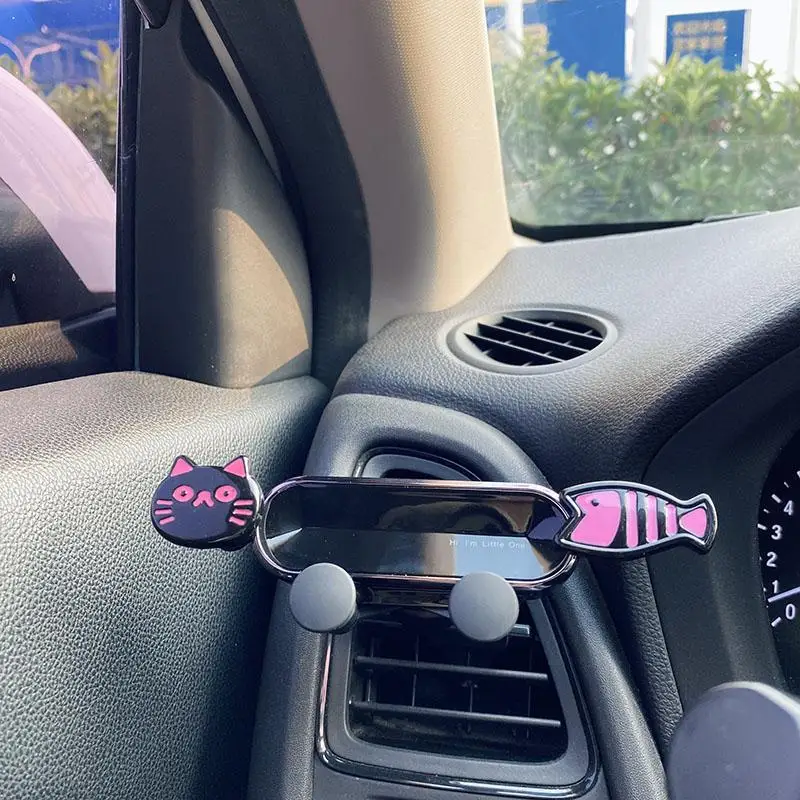 

Newly Recommended Car Mounted Phone Holder And Fi Design Anti- ake Clip pe Single Hand Removal for Car Air Vent