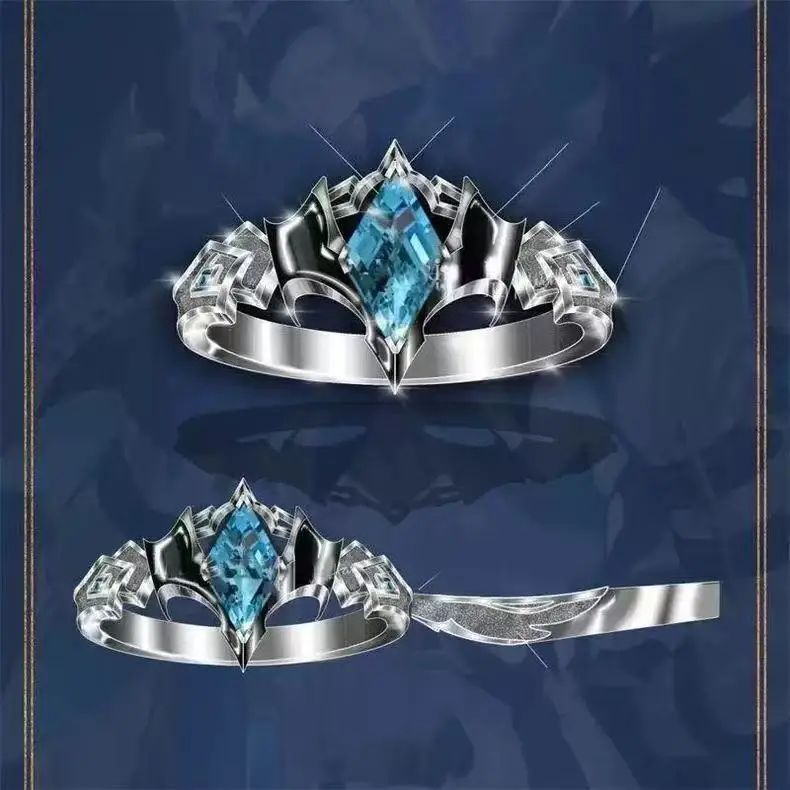 Bague Anime Genshin Impact Il Dottore, ajustable, pour cosplay, accessoires originaux et exquis, cadeau de vacances
