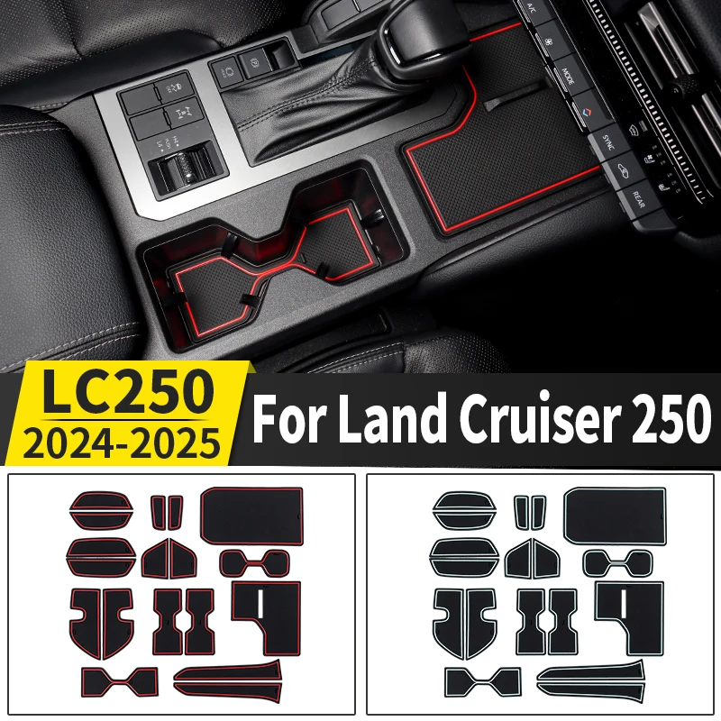 

For Toyota Land Cruiser 250 2024 2025 Prado LC250 1958 First Edition Gate slot mat,Interior Upgraded Accessories Modification