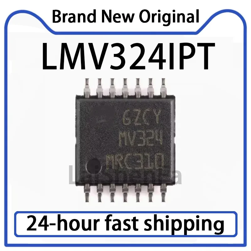 2PCS LMV324IPT Package TSSOP-14 Four Channel Operational Amplifier Stock