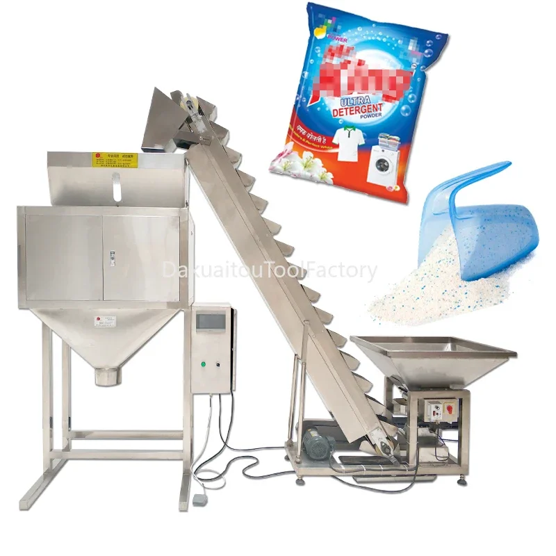 Máquina de enchimento semiautomática 500g 1kg 5kg 10kg omo detergente em pó sabão em pó saco embalagem para venda