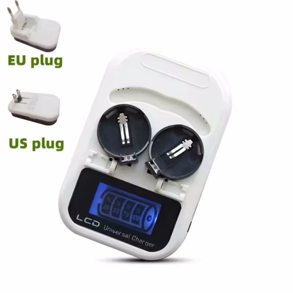 Lithium Coin Button Battery Charger for Rechargeable Lithium Button Batteries LIR2016 2025 2032 ML2016 2025 2032  Charging Parts