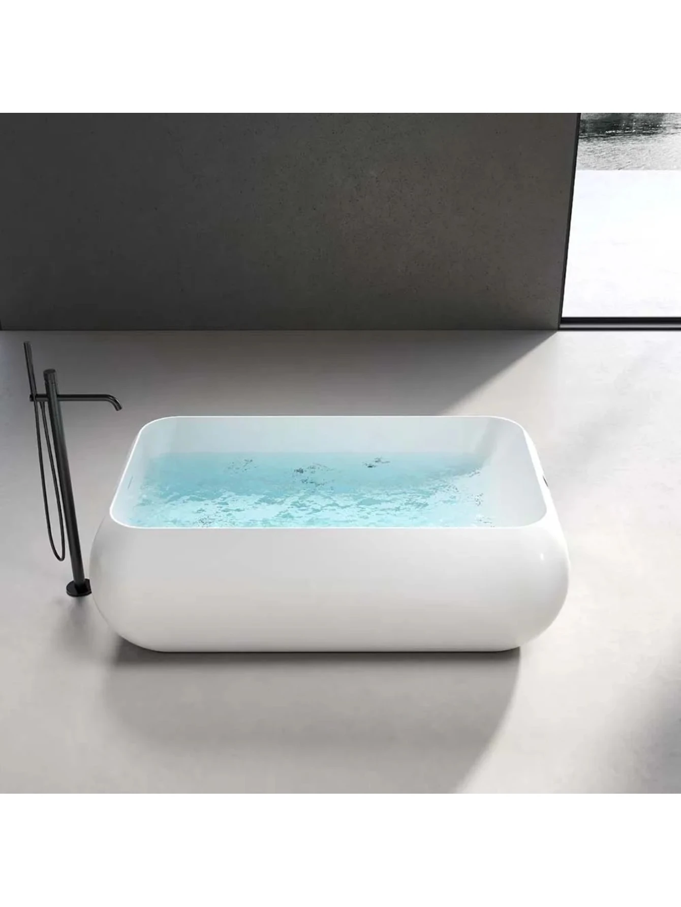 Physical Therapy Spa Tub 1-2 People For Indoor Bathroom Acrylic Freestanding Whirlpool Massage Bathtub