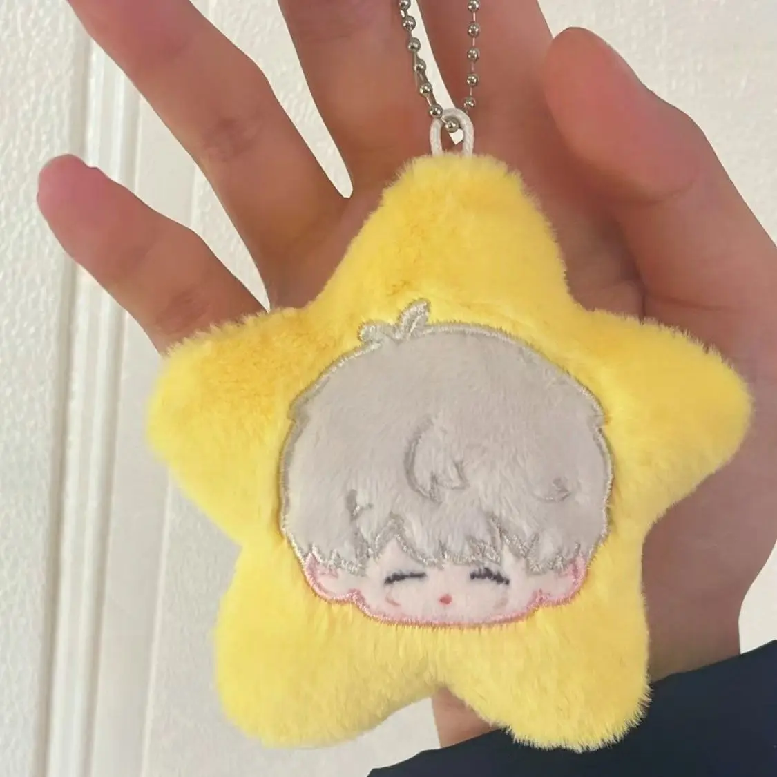 Gefüllte 10 cm Spiel Anime Liebe und Tiefe Aster Space Star Plüsch Quietschende Schlüsselbund Körper Plüsch Puppe Spielzeug Weiche Dress up Baumwolle Kind Geschenk