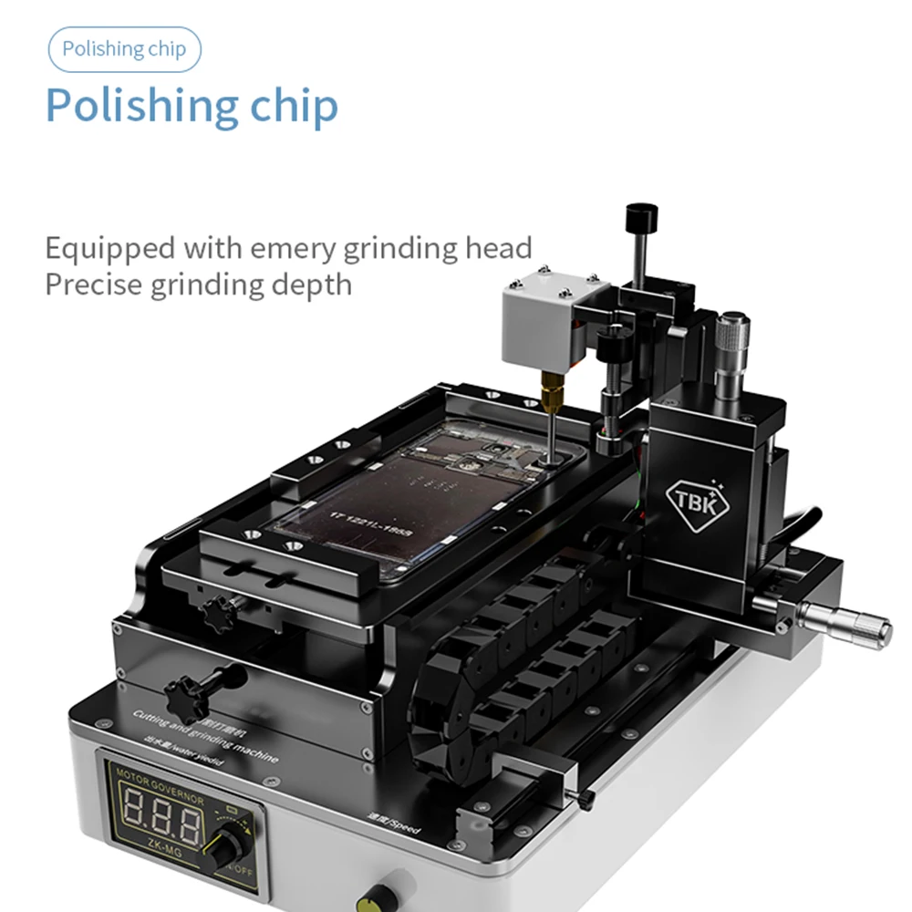 TBK-918 TBK 918A Intelligent Cutting Grinding Machine Cutting Curved Screen Back Glass Polishing IC Grinder For iPhone Huawei