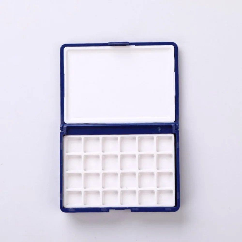 Scatola di immagazzinaggio 12/24 Griglia Mini Scatola per acquerello Scatola vuota per pigmenti per pittura portatile 1ml Tavolozza per pittura ad acquerello Rifornimenti d'arte