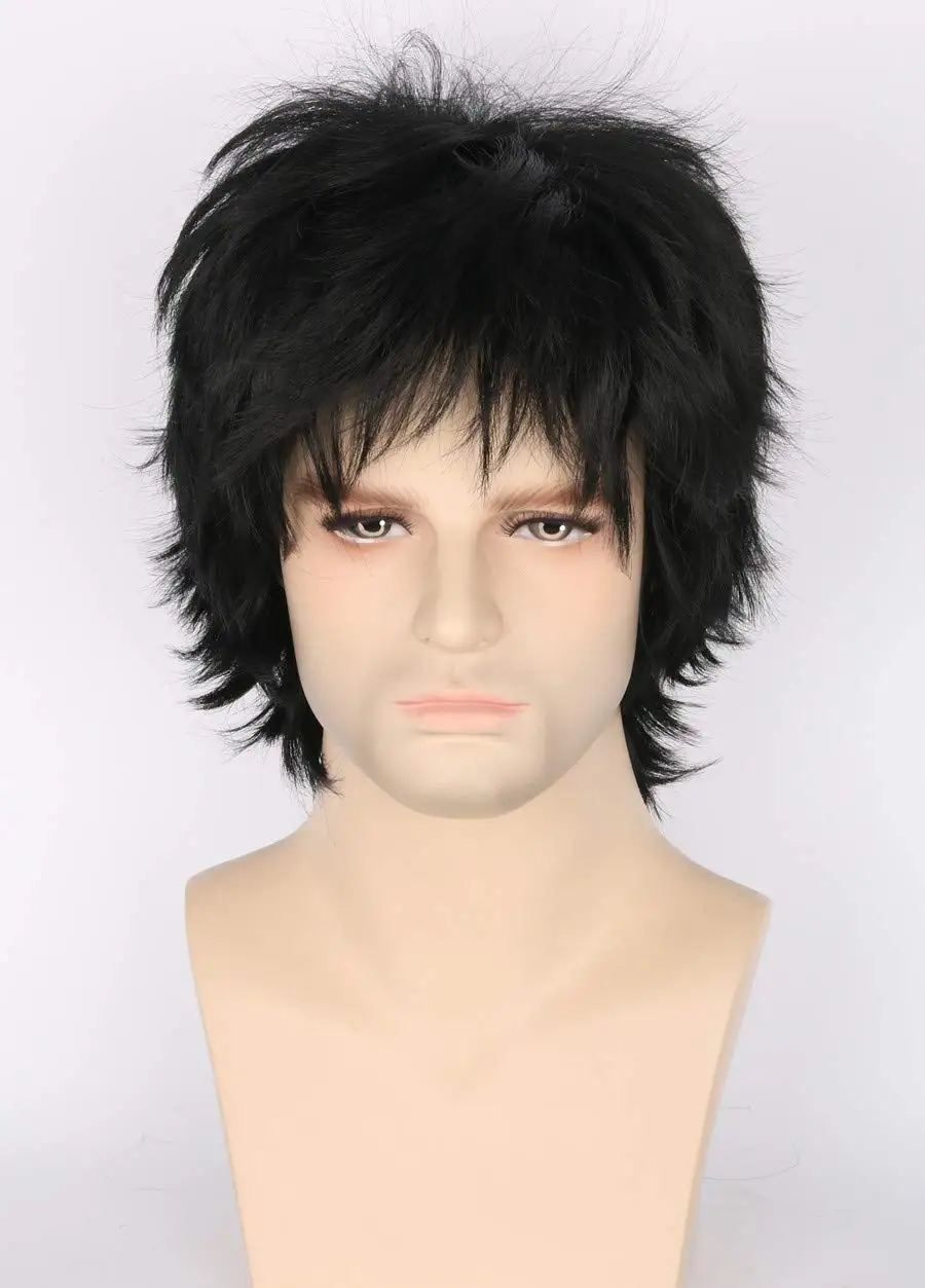 

Аниме Тоби Короткий Черный Парик Обито Учиха Косплей Волосы Хадзиме Иваизуми Косплей Хэллоуин Карнавальные Парики + Кепка Для Парика