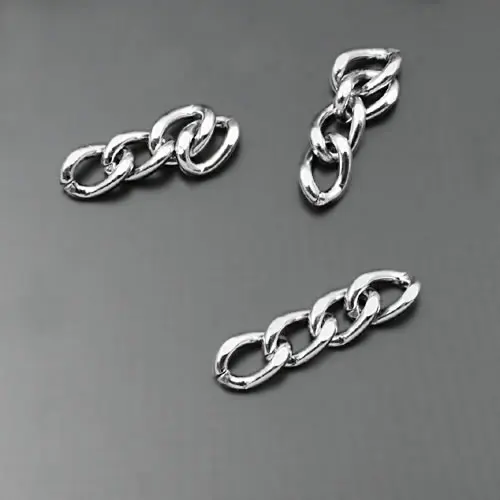 100g Full size 20MM 21.5MM Single link 7x5MM,Thickness 1.4MM Stainless Steel Color Iron Short chain Diy Jewelry Making Supplies