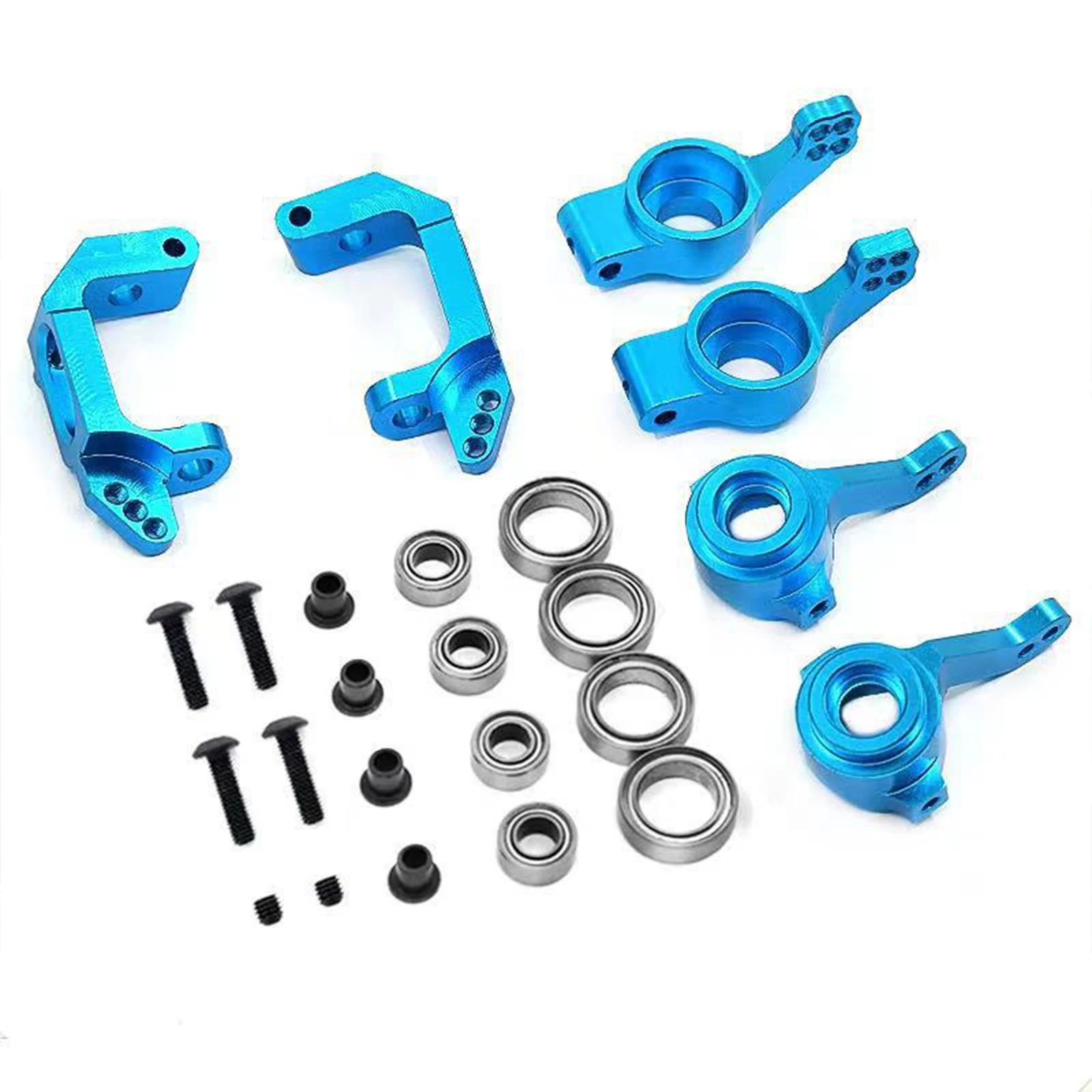 1 Satz 1/10 Lenkungs-Upgrade-Kit aus Aluminiumlegierung für HSP 94123, 94111, 94107, 94170 – inklusive Kugellager – Teile 102010, 102011 – Detail 4