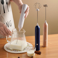 1PC Hand Blender Electric Egg Beater Milk Frother Household Kitchen Stirring Tools Wireless Mini Drink Mixer Foamer