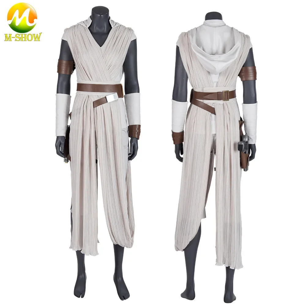 

Adult Rey Cosplay Costume The Rise of Skywalker Leather Battle Clothes Outfits Movie Battle Space Halloween