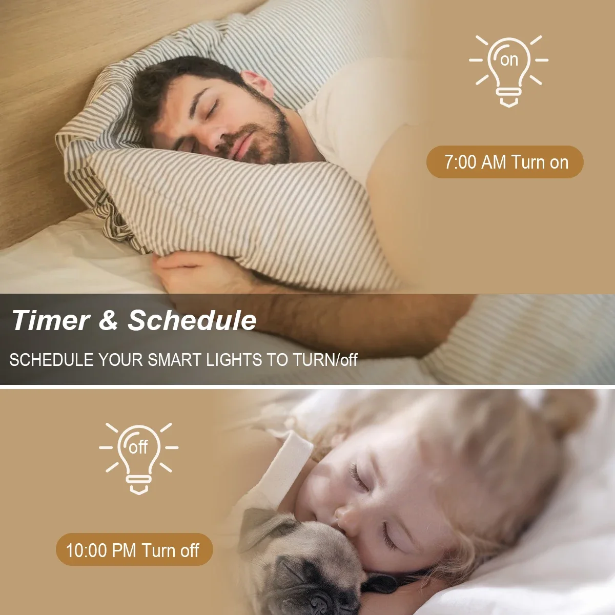 Tuya Smart Wifi LED Bulb, Life Andrea Control, Lampe LED nous-mêmes avec Yandex, Alice, Google Home, Alexa, RVB