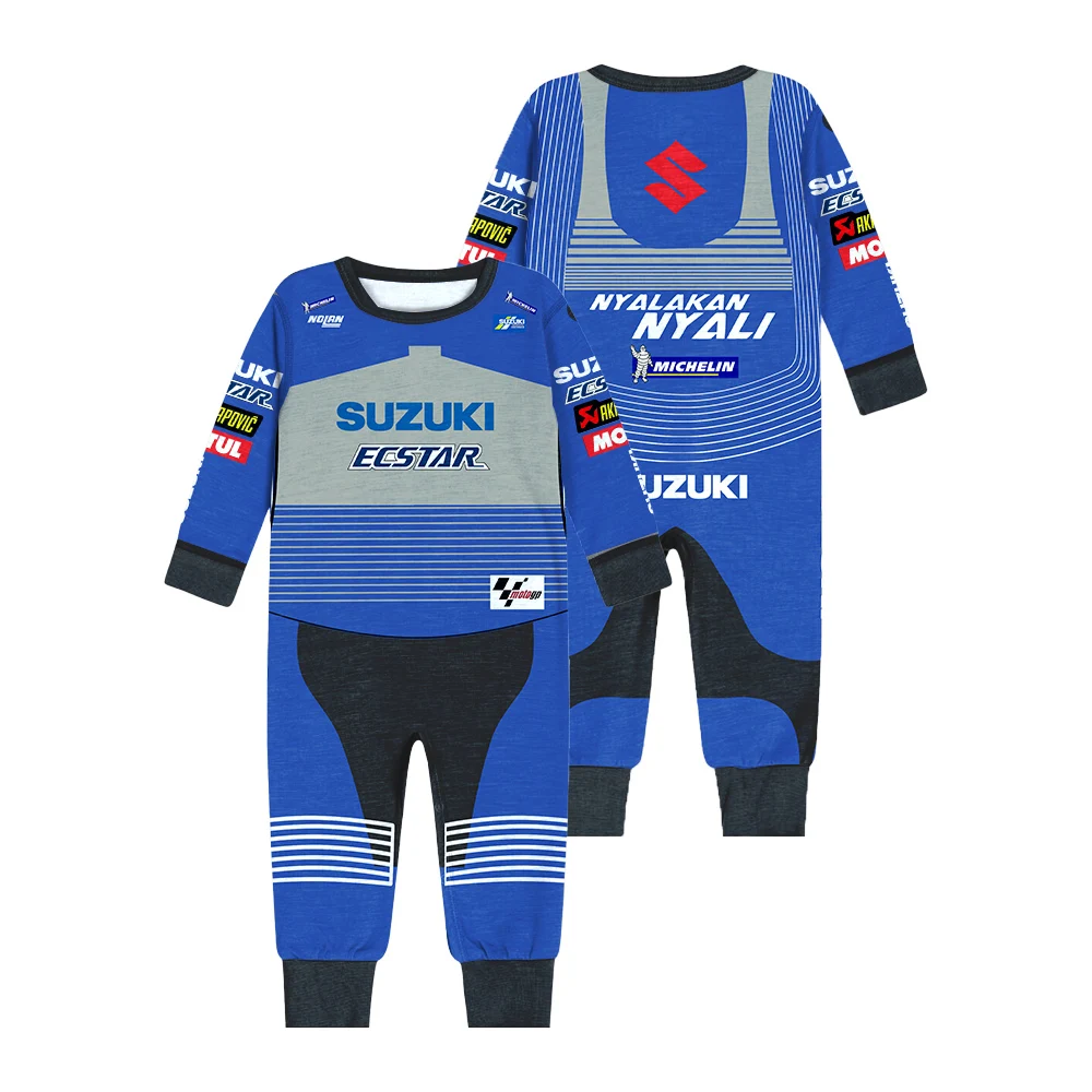 2025 Hot Selling Baby Jumpsuit Outdoor Extreme Sports Followers S Motorcycle BEBE Riding Suit Crawling Suit New BB Clothing