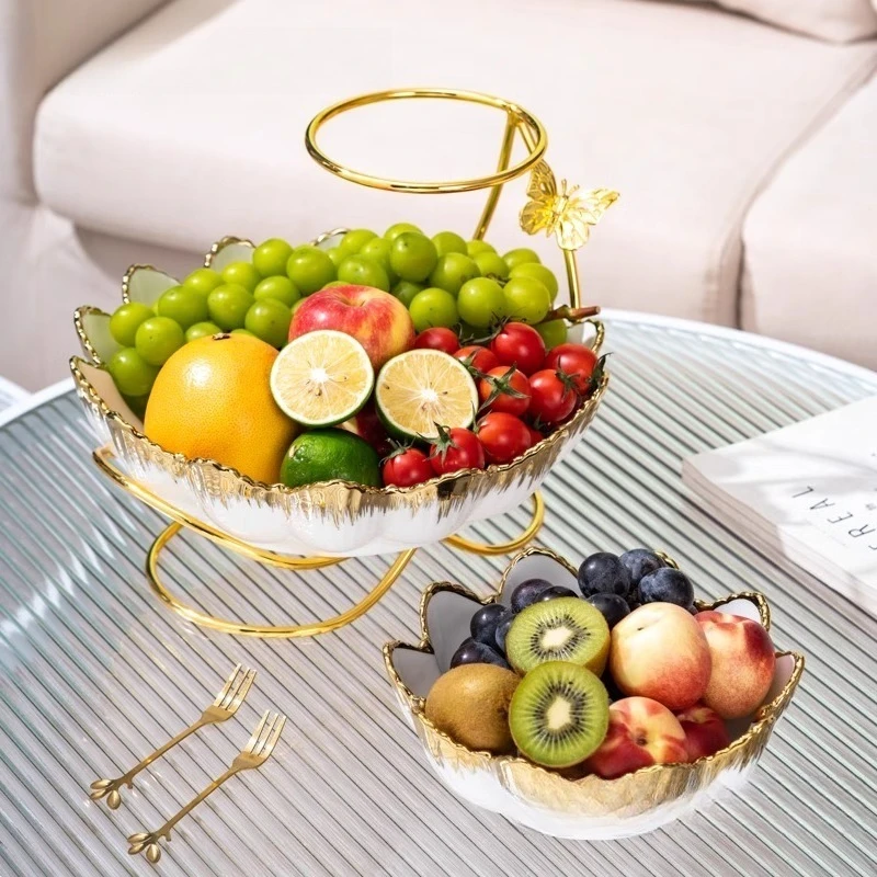 

Fruit plate household living room light luxury coffee table candy plate atmospheric fruit plate