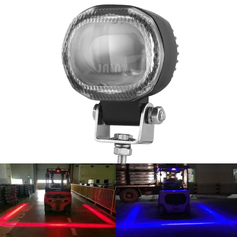 JALN7 Forklift LED Red Line Truck Safety Light Bar Blue Danger Zone Warning Lamp Side Line Marker Lights 10V-80V 1pc