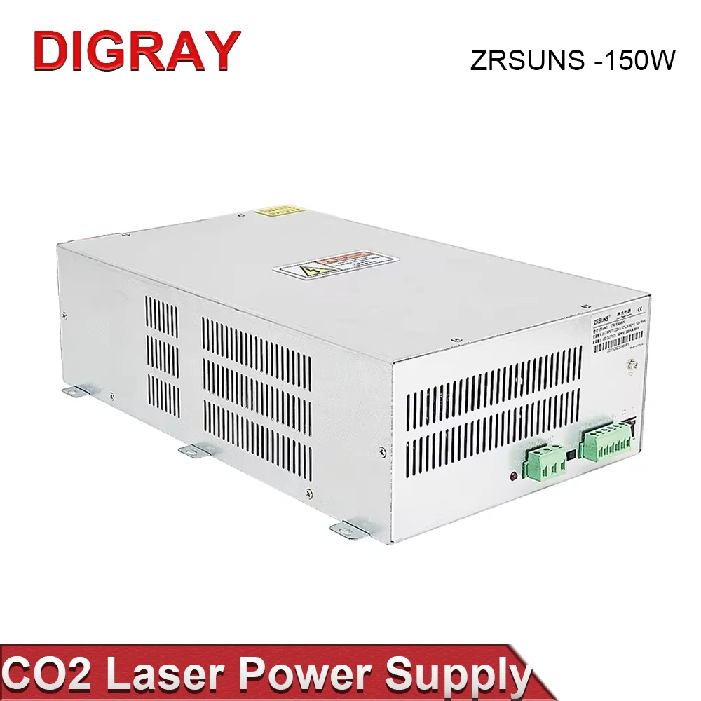 DIGRAY ZRSUNS130-150W Laser Power Supply for 130W-150W Co2 Glass Laser Tube Engraving and Cutting Machine 2Years Warranty.