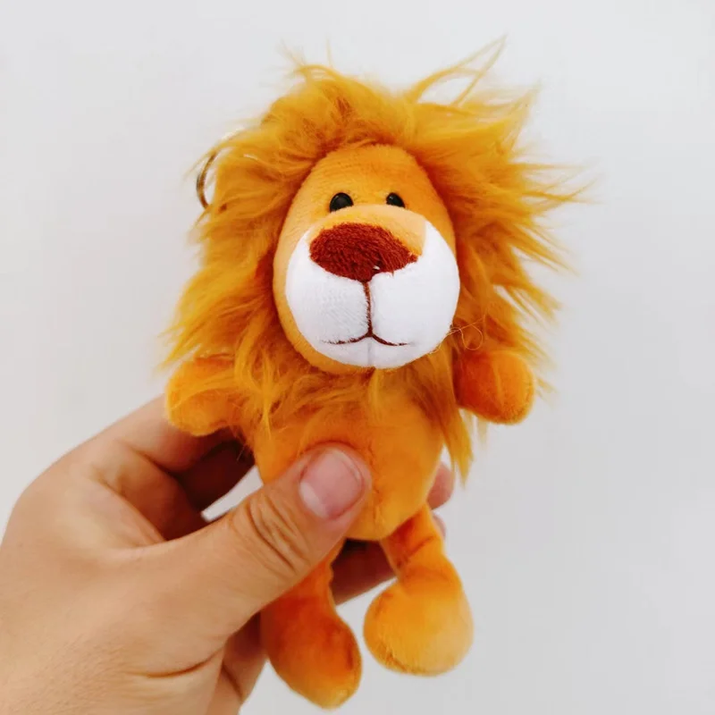 

15 см 60 шт оптовая продажа плюшевая игрушка кулон лев брелок мультфильм сумка животное кукла орнамент