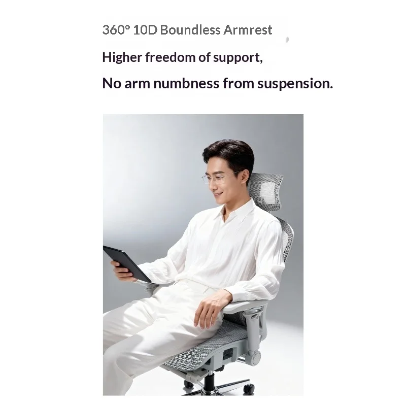 Ergonomic Office Chair Adjustable Lumbar Support Breathable Mesh Back Reclining Swivel Gaming Chair Home Office Desk Chair