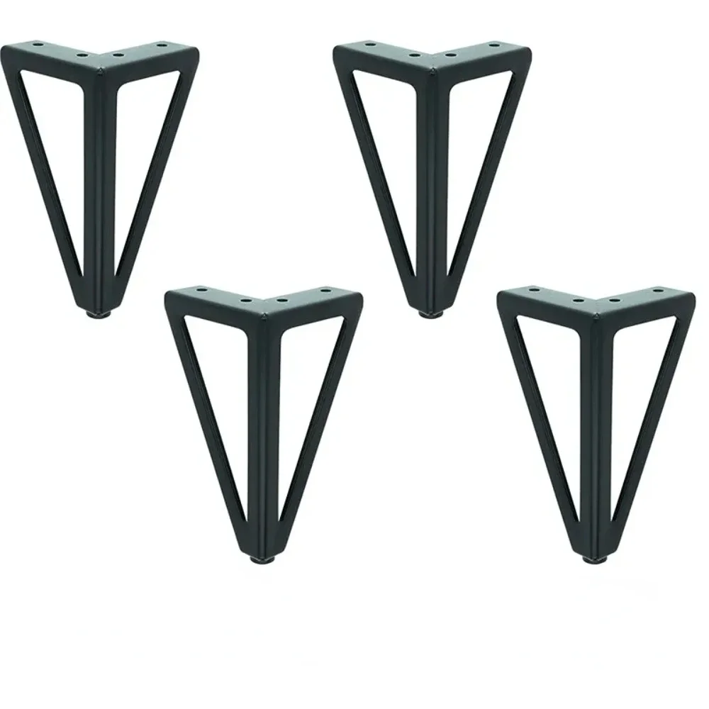 4 PCS Taper Diy Furniture Metal Table Legs Sofa Bed Feet Tv Stand Cabinet Feet Modern Black Golden Replacement Hairpin Legs legs