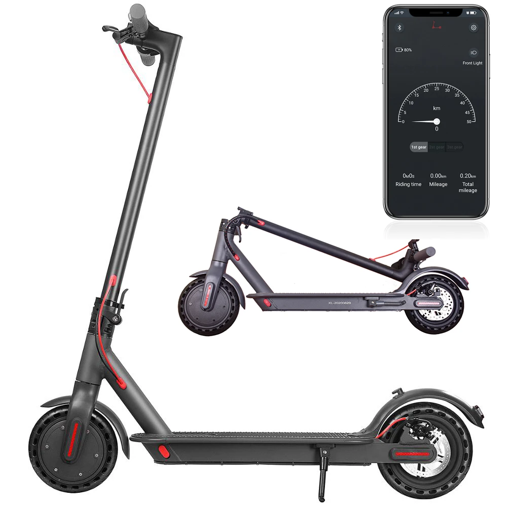 D8 プロ小型電動スクーター 350 ワット 30 キロ/h アプリスマート大人 