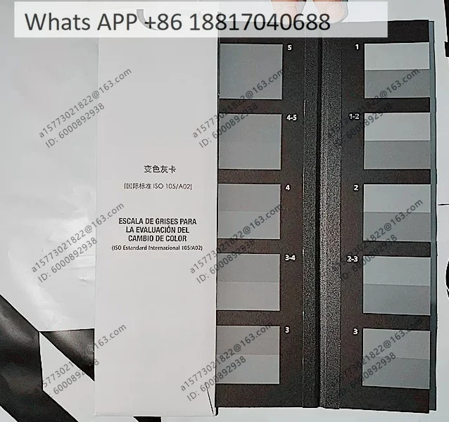 1PCS, gray card, stained/discolored gray card, color fastness assessment color card ISO105 A02/A03