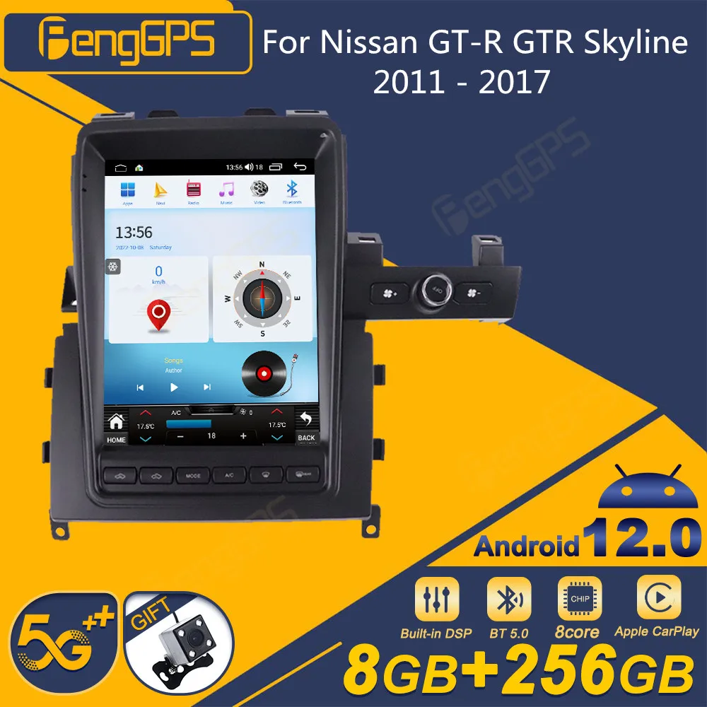 

Android 12 For Nissan Gt-r Gtr Skyline 2011 - 2017 Android Car Radio Screen 2din Stereo Receiver Autoradio Multimedia Unit