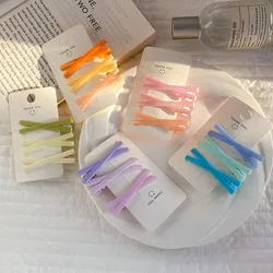 3pc Nette Candy Bunte Kunststoff Haarnadel Haar Seite Clips für Mädchen Frauen Kinder Kind Haar Party Täglichen Zubehör Krabben stirnband