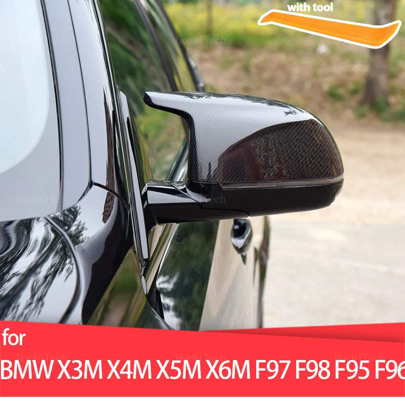 

Rearview Side mirror cover caps shell Replacement for BMW X3M F97 X4M F98 2019-2023 X5M F95 X6M F96 2020-2023