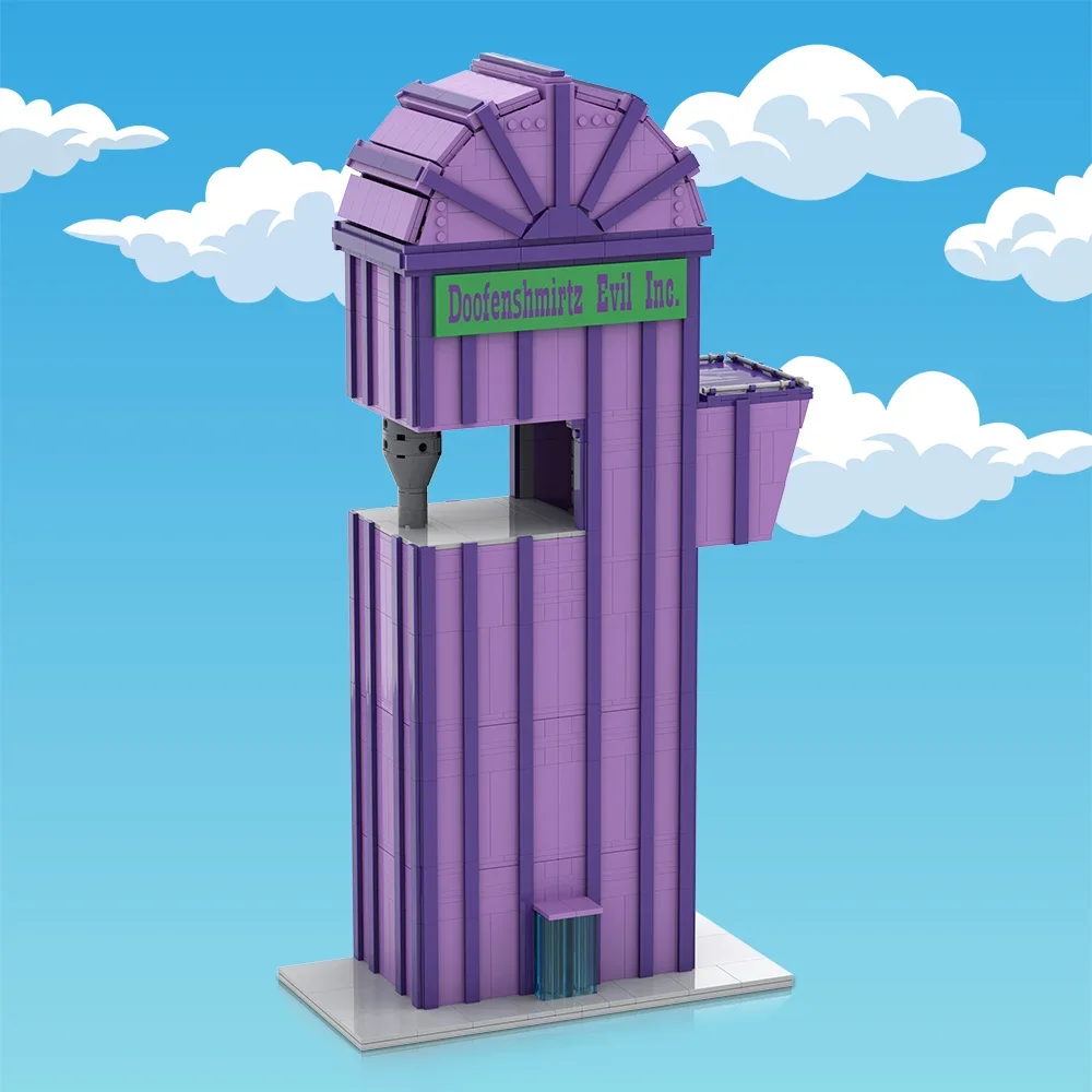 MOC Doofenshmirtz Evil Incorporated Bausteine Modell Phineas und Ferb Dr. Heinz Doofenshmirtz Bausteine Montage Spielzeug