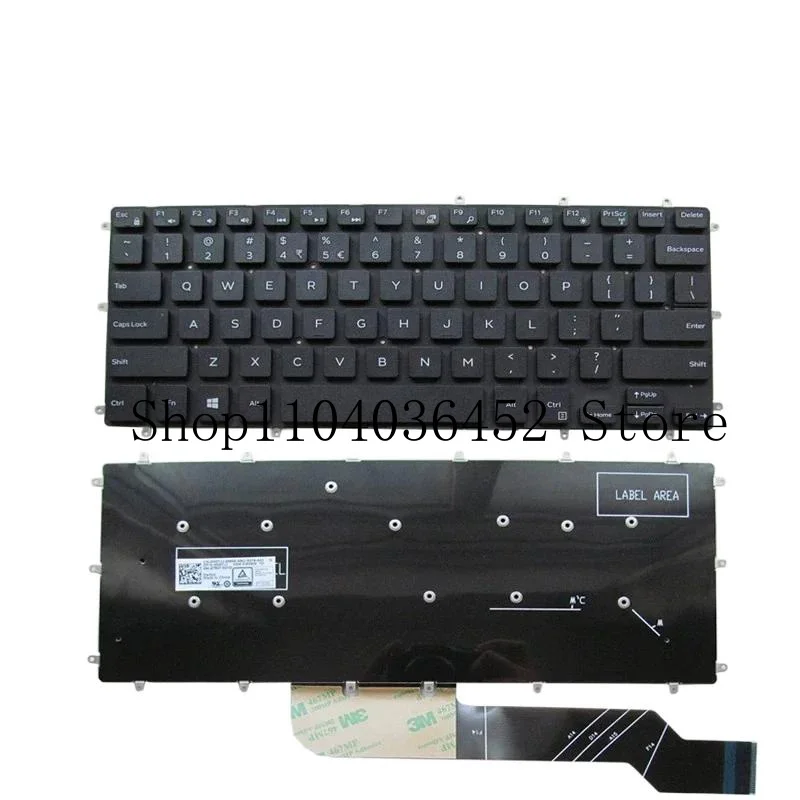 Imagem -02 - Teclado de Substituição para Dell Inspiron 3480 3481 3482 3490 3493 7580 Genuíno Novo