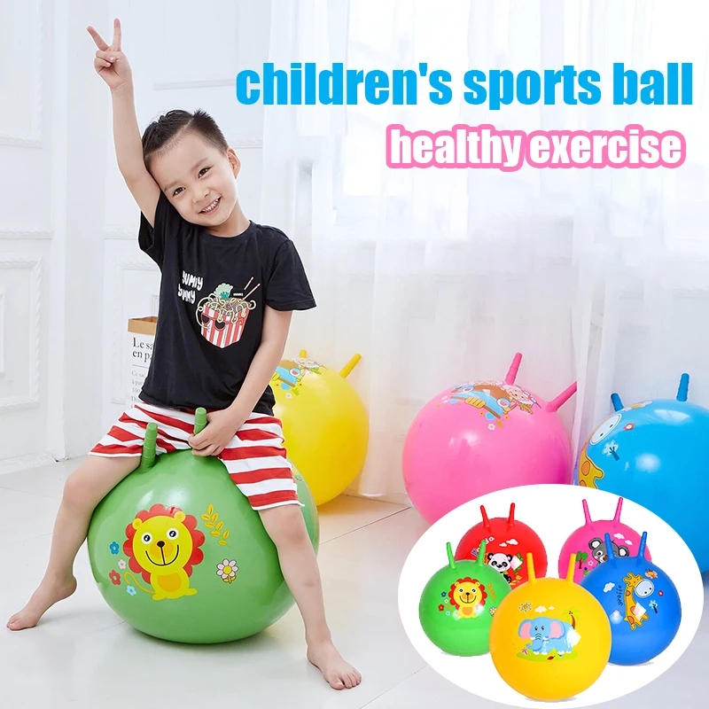 Bouncy Ball with Handle Children Kids Space hopper Claw the Ball Educational Outdoor Sports Toys Kindergarten Jump Games ball