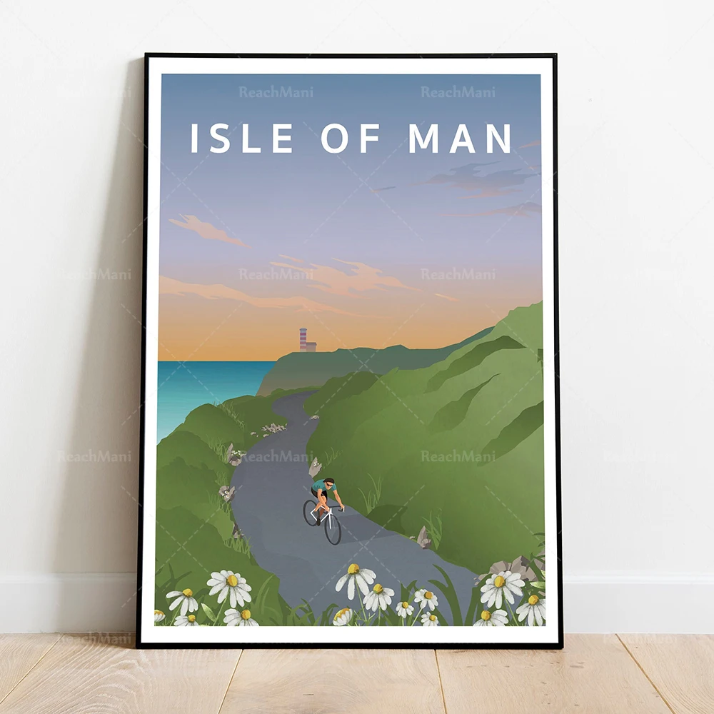 ملصق رحلة الدراجة، بريستول، كومبريا، لندن، هامبشاير، دورسيت، جزيرة وايت، هدايا سان فرانسيسكو لراكبي الدراجات النارية #4