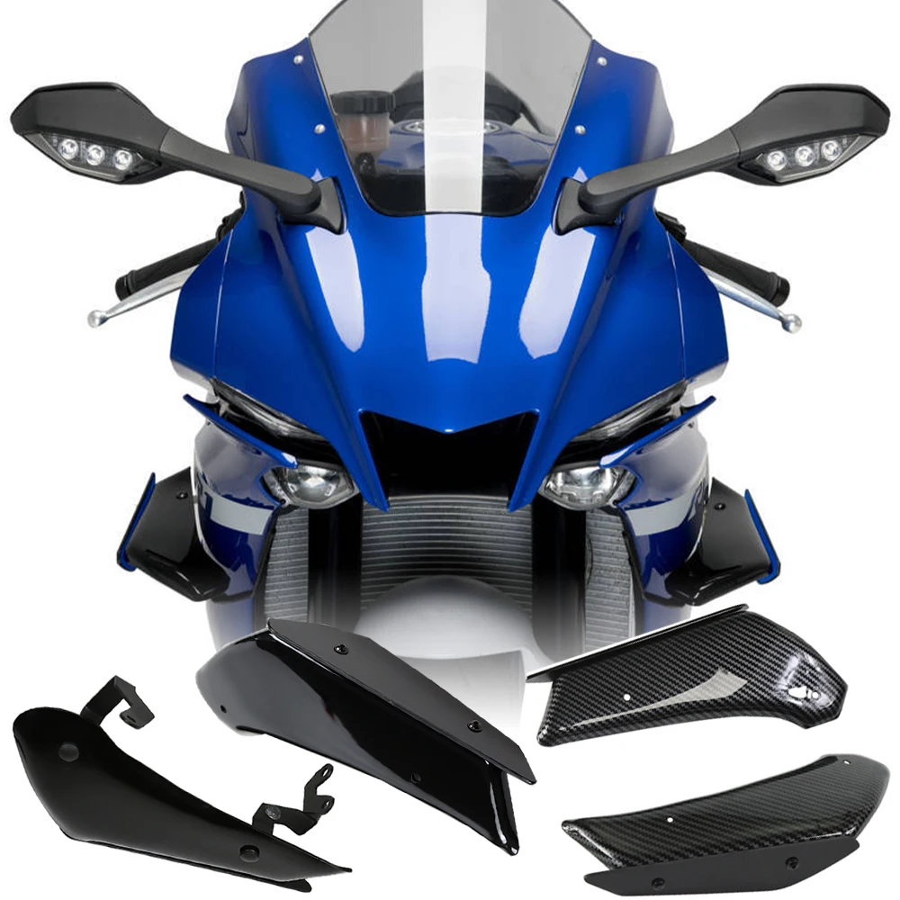 Motorrad zubehör r1m Winglets Seitenwand abdeckung Abtriebs spoiler verkleidung für yamaha yzf r1 2015-2019 2015 2019