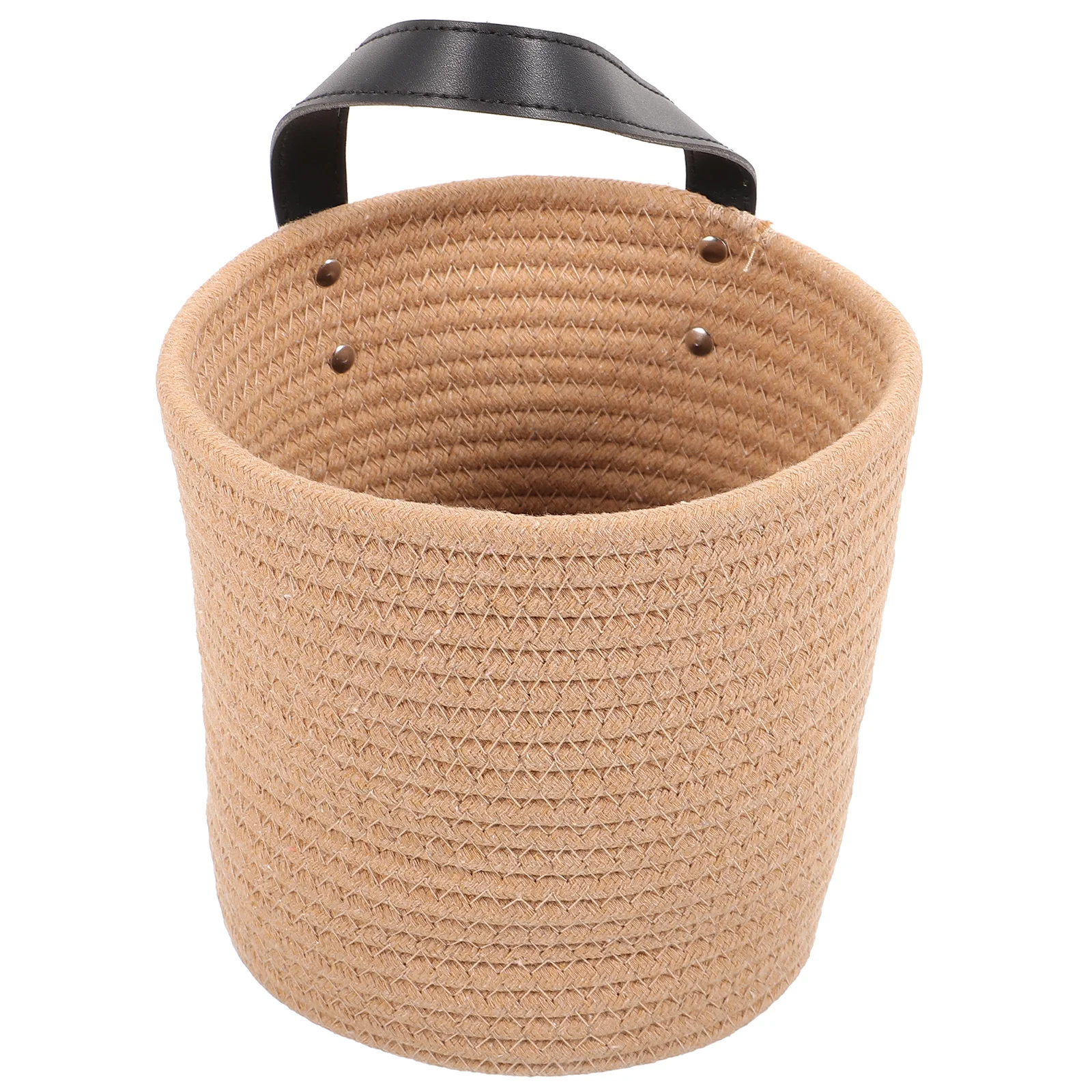 

Rustic Cotton Woven Hanging Basket Wall Storage Organizer Flower Pot Holder Plant Sundries Storage Kitchen Organizer