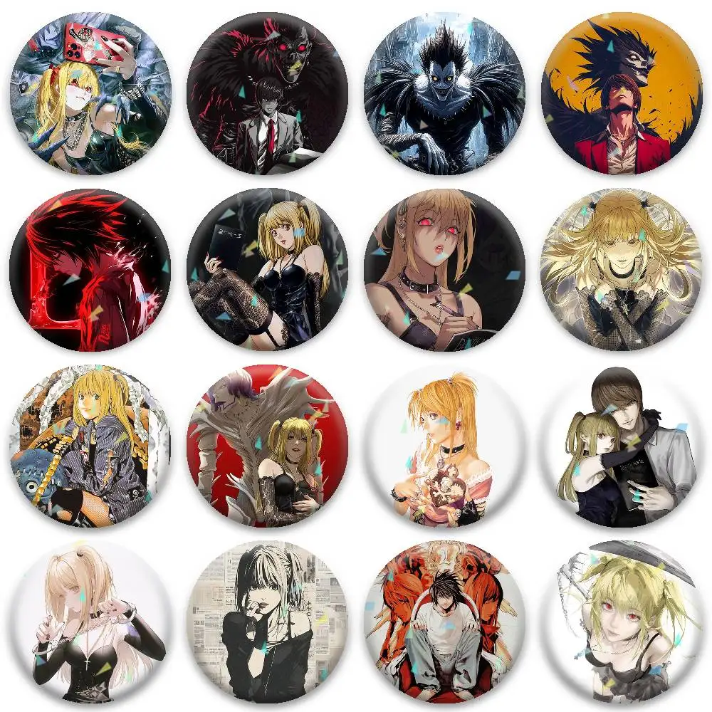 

D-Death Note DN Classic Dark Anime Badges Niche Design Brooch for Backpack Lapel Pins Creative Accessories