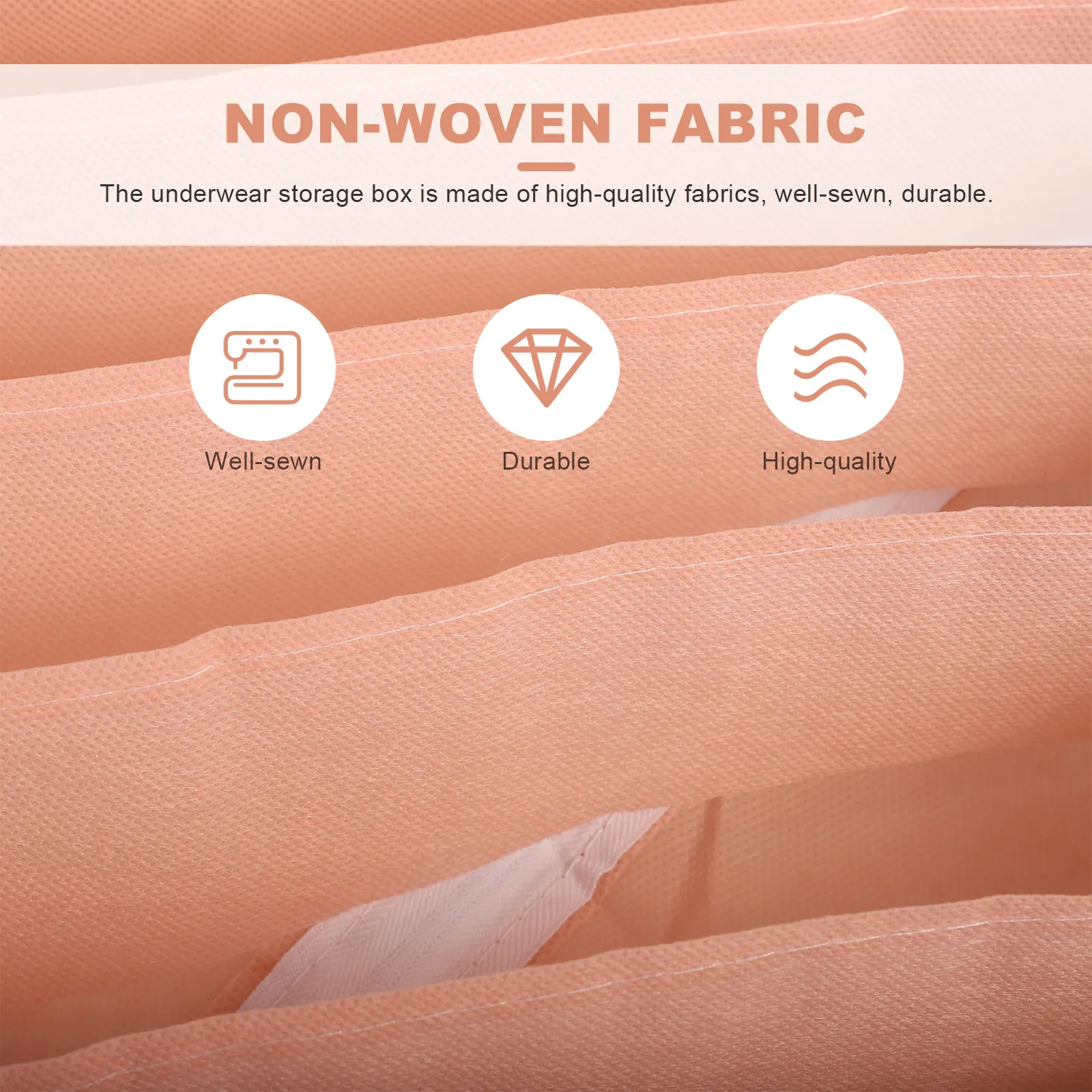 

Набор из 3 органайзеров для хранения носков и нижнего белья с несколькими отделениями, для спальни, гардероба, общежития, дома, из нетканого материала