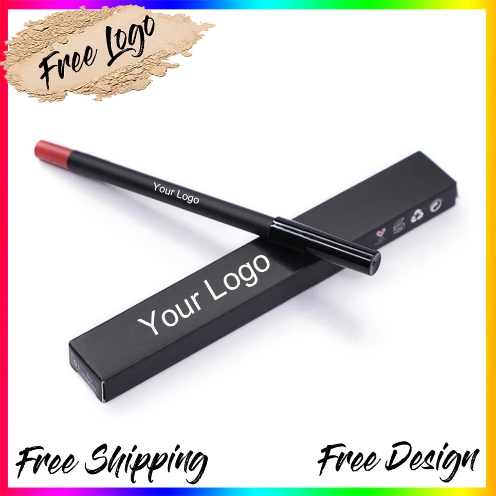 Matita per labbra cremosa 3 in 1 Etichetta privata Rossetto a lunga durata Matita per labbra Logo personalizzato Trucco vegano Cosmetico di bellezza all'ingrosso
