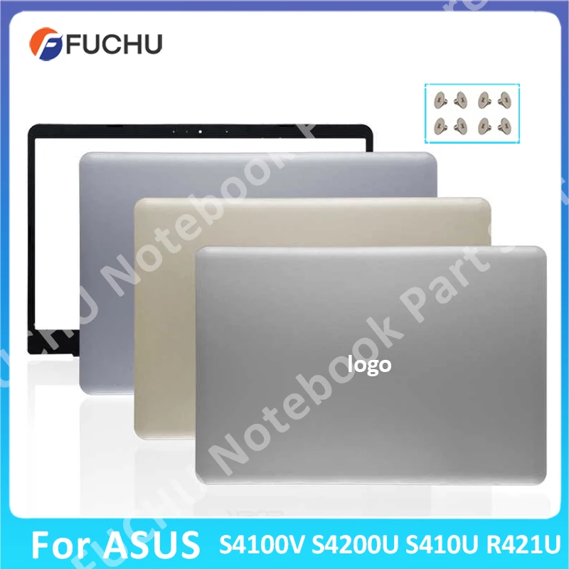 Laptops PC Case For ASUS S4100 S4100V S4200U S410U S4100UQ S4100UA Laptop LCD Back Cover/Front Bezel/Hinges/Hinge Cover