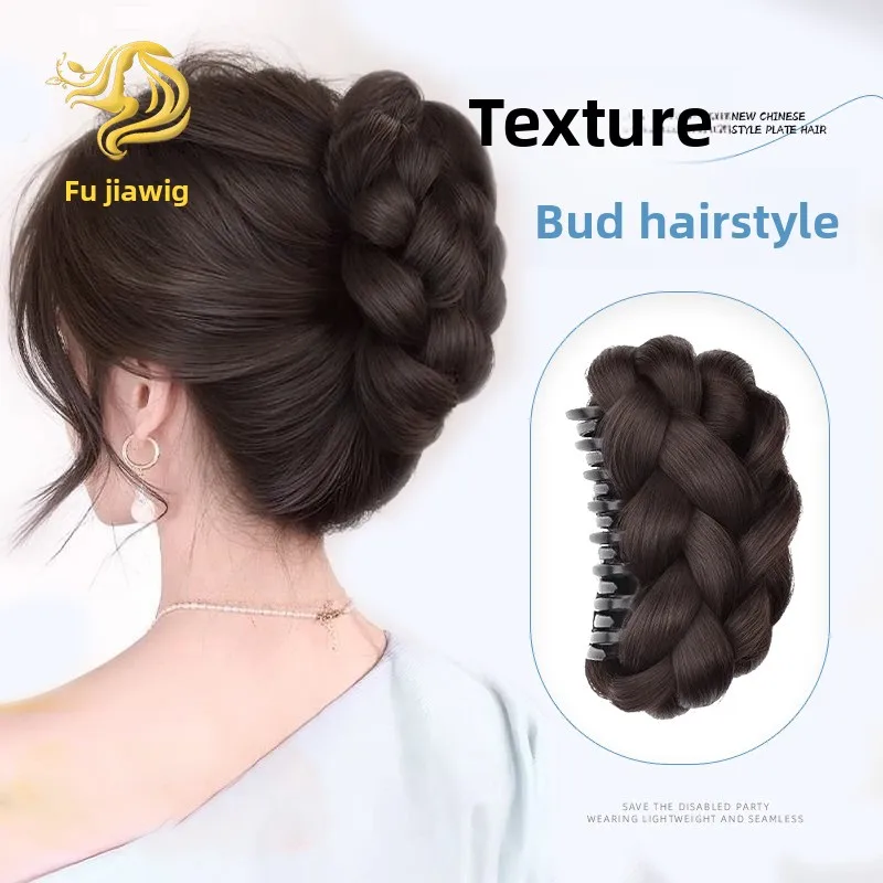 

Twist Bun Clip-in Noble Elegant Bud Bun Voluminous Back Head Natural Puffy Hair Donut